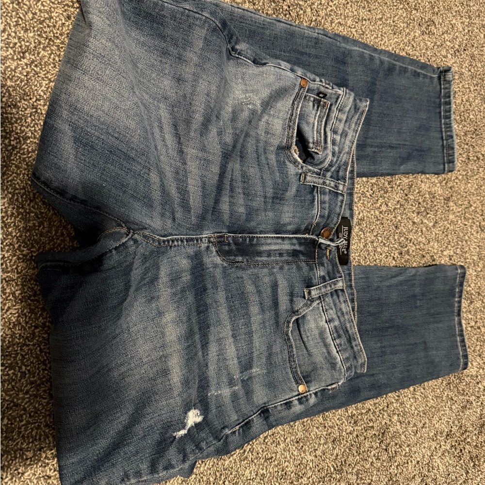 Judy Blue Women's Dark Blue Boyfriend Jeans